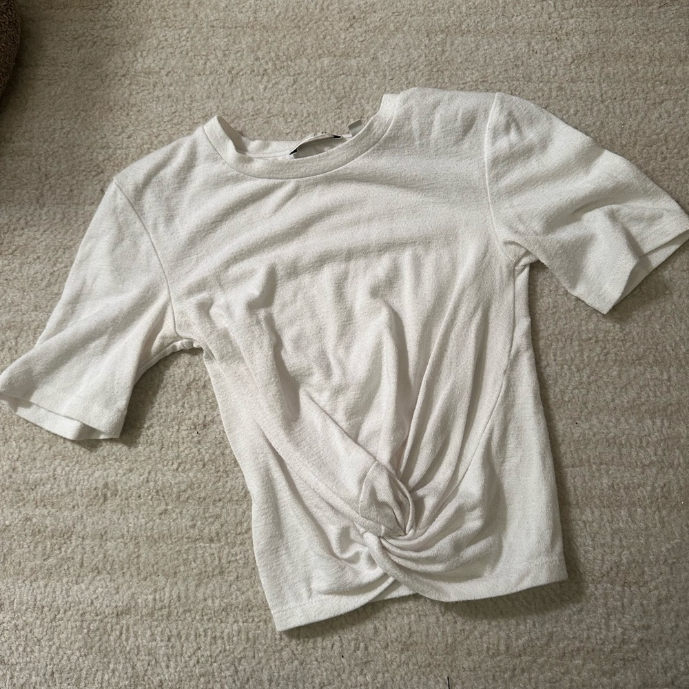 Wilfred White Short Sleeve Top